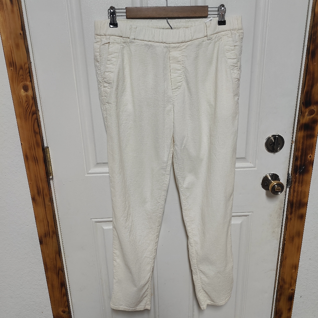Standard James Perse Off White/Cream Women's Pants Cotton Linen Blend Size 3